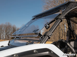 SuperATV flip windshield on a Kawasaki Teryx KRX 1000, alternate angle