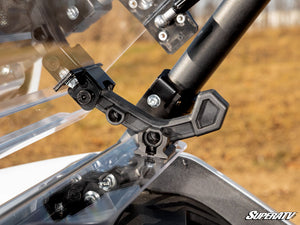 SuperATV flip windshield on a Kawasaki Teryx KRX 1000, hardware detail