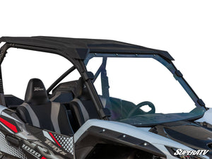 SuperATV full windshield on a Kawasaki Teryx KRX 1000, front view