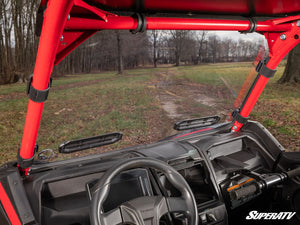 SuperATV vented full windshield on a Kawasaki Teryx KRX 1000, alternate angle