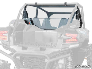 SuperATV rear windshield on a Kawasaki Teryx KRX4 1000, front view