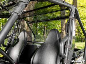 SuperATV rear windshield on a Kawasaki Teryx, side view