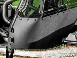 SuperATV rear windshield on a Kawasaki Teryx, installed close-up