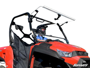 SuperATV Kymco UXV 450i Flip Windshield, front view