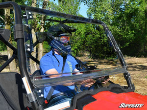 SuperATV Kymco UXV 450i Flip Windshield, side view