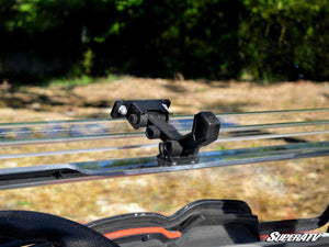 SuperATV Kymco UXV 450i Flip Windshield, detail view