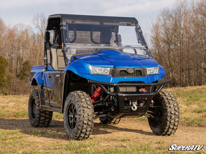 SuperATV Kymco UXV 700i Flip Windshield, angle view