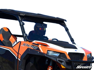 SuperATV full polycarbonate windshield on a Polaris General, front view