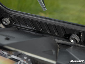 SuperATV glass windshield on a Polaris General, alternate angle