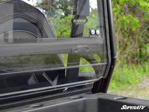 SuperATV rear windshield on a Polaris General, cab view