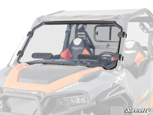 SuperATV vented full windshield on a Polaris General, front view