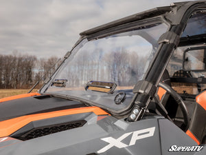 SuperATV vented full windshield on a Polaris General, alternate angle