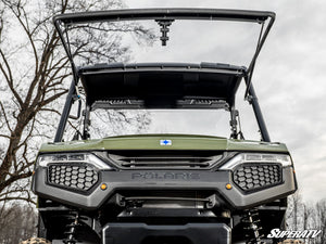SuperATV Polaris Ranger 500 Flip Windshield, side view