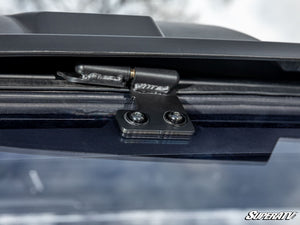 SuperATV Polaris Ranger 500 Flip Windshield, rear view