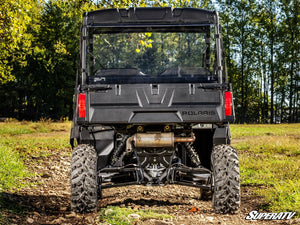 SuperATV Polaris Ranger 500 Rear Windshield, angle view