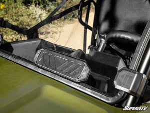 SuperATV Polaris Ranger 500 Vented Full Windshield, mounted view