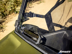 SuperATV Polaris Ranger 500 Vented Full Windshield, alternate angle