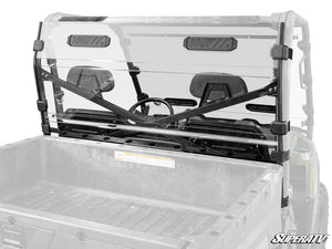 SuperATV Polaris Ranger 900 Diesel Vented Rear Windshield, front view