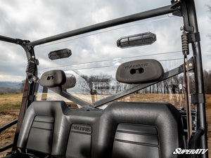SuperATV Polaris Ranger 900 Diesel Vented Rear Windshield, detail view