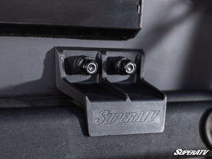 SuperATV rear glass windshield on a Polaris Ranger, alternate angle