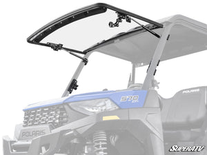 SuperATV Polaris Ranger SP 570 Flip Windshield, front view