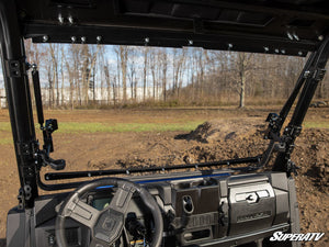 SuperATV Polaris Ranger SP 570 Flip Windshield, detail view