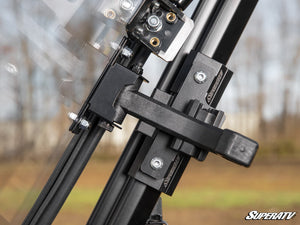SuperATV Polaris Ranger SP 570 Flip Windshield, mounted view