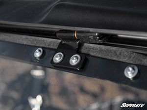 SuperATV Polaris Ranger SP 570 Flip Windshield, profile view