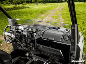 SuperATV half windshield on a Polaris Ranger XD 1500, alternate angle