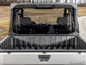 SuperATV rear windshield on a Polaris Ranger XD 1500, side view