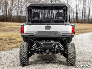 SuperATV rear windshield on a Polaris Ranger XD 1500, hardware detail