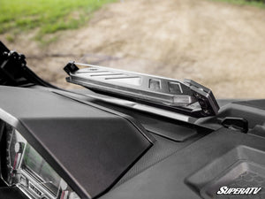 SuperATV vented full windshield on a Polaris Ranger XD 1500, hardware detail