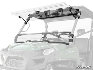SuperATV Polaris Ranger XP 800 Flip Windshield, front view