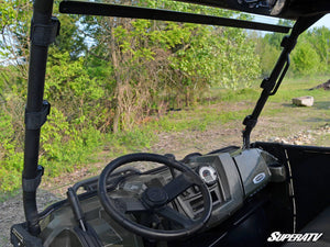 SuperATV full windshield on a Polaris Ranger XP 800, side view