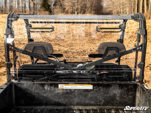 SuperATV Polaris Ranger XP 800 Vented Rear Windshield, installed view