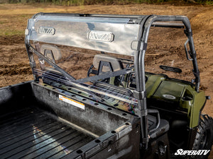 SuperATV Polaris Ranger XP 800 Vented Rear Windshield, profile view