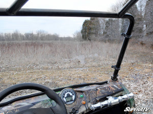 SuperATV full windshield on a Polaris RZR 170, cab view