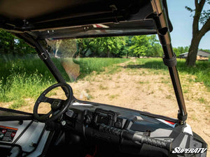 SuperATV full windshield on a Polaris RZR 200, cab view