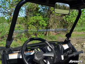 SuperATV half windshield on a Polaris RZR, side view