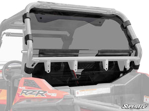 SuperATV rear vented windshield on a Polaris RZR 900, front view