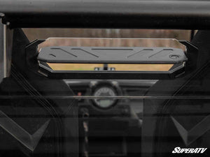 SuperATV rear vented windshield on a Polaris RZR 900, cab view
