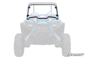 SuperATV full polycarbonate windshield on a Polaris RZR, front view
