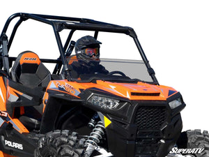 SuperATV half windshield on a Polaris RZR, front view
