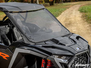 SuperATV full windshield on a Polaris RZR Pro R, cab view
