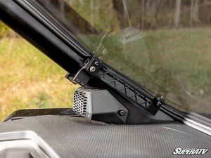 SuperATV full windshield on a Polaris RZR Pro R, alternate angle