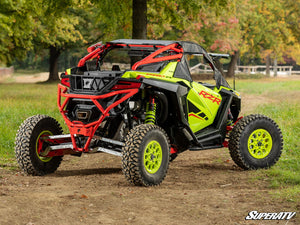 SuperATV rear vented windshield on a Polaris RZR Pro R, cab view