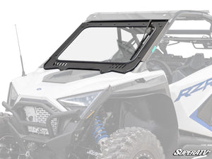 SuperATV glass windshield on a Polaris RZR Pro XP, front view