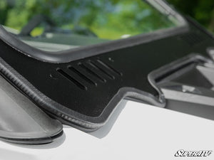 SuperATV glass windshield on a Polaris RZR Pro XP, cab view