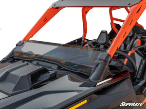 SuperATV half windshield on a Polaris RZR Pro R, front view