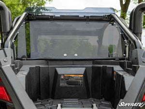 SuperATV rear windshield on a Polaris RZR Pro XP, cab view